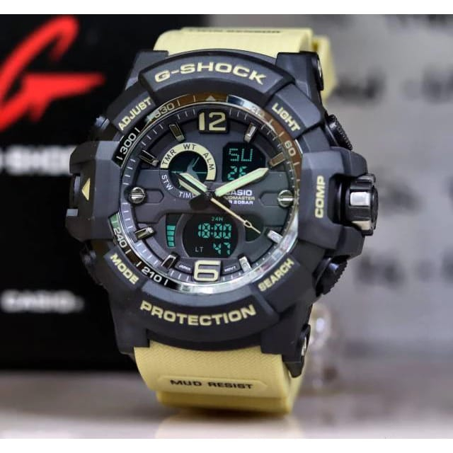 Jual Jam Tangan Pria G Shock 2397 Digital Analog Dual Time Rubber Anti