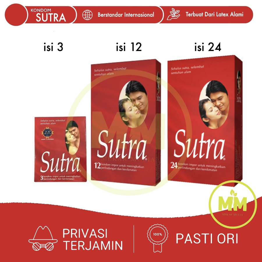 Jual KONDOM SUTRA CLASSIC ISI 1 3 12 24 SUTERA MERAH Shopee Indonesia