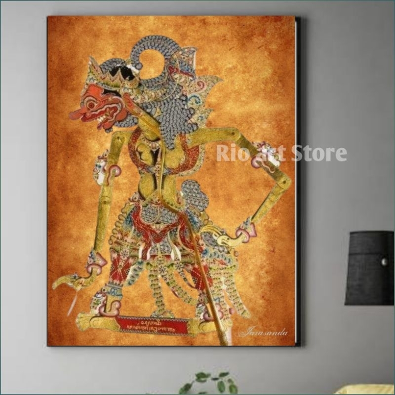 Jual Hiasan Dinding Bahan Papan Kayu Mdf Poster Wayang Jarasanda Untuk