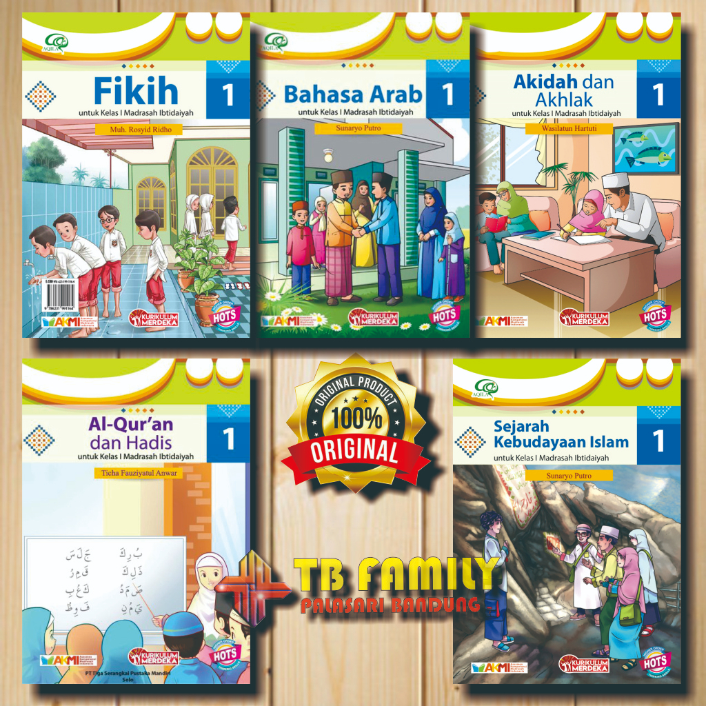 Jual Aqila Buku Paket SD MI Kelas 1 Kurikulum Merdeka Madrasah