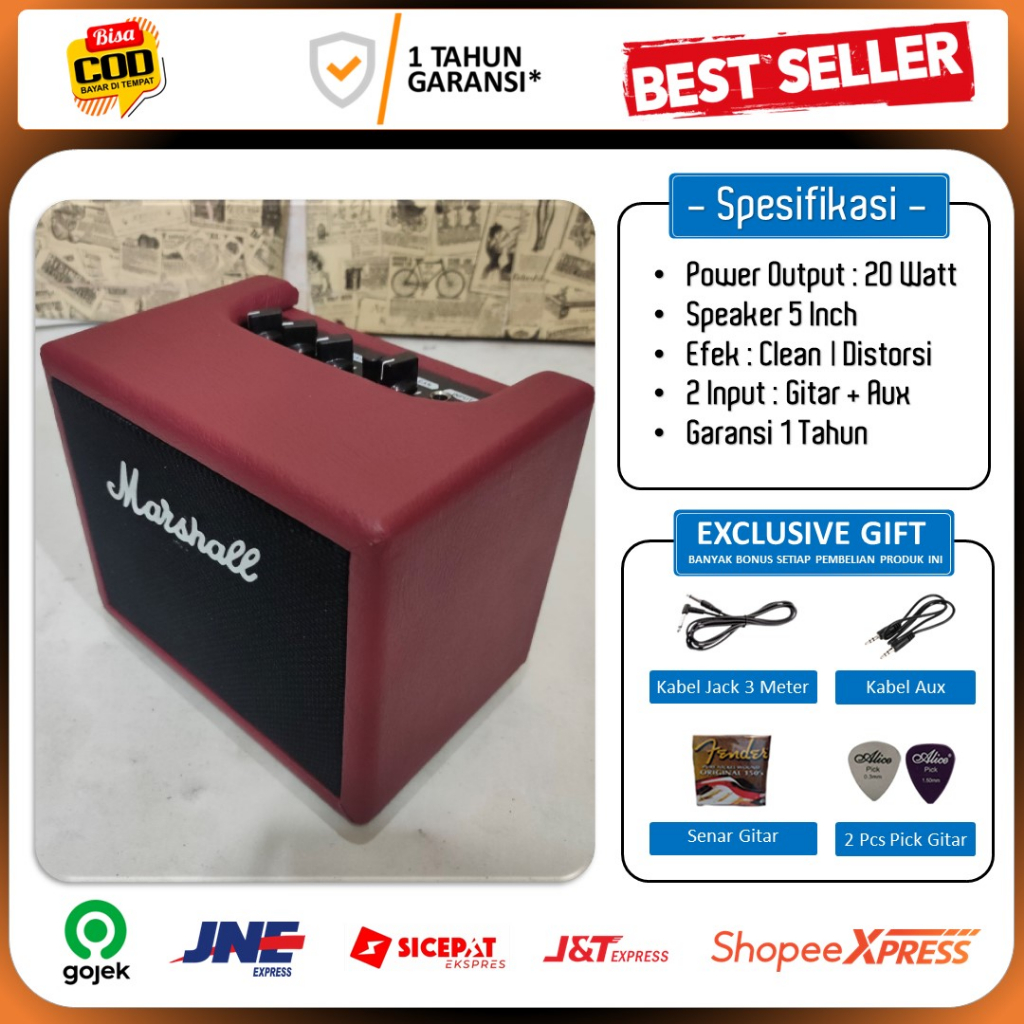 Jual Ampli Gitar Dan Bass Input Inch Marshall Termurah Bergaransi