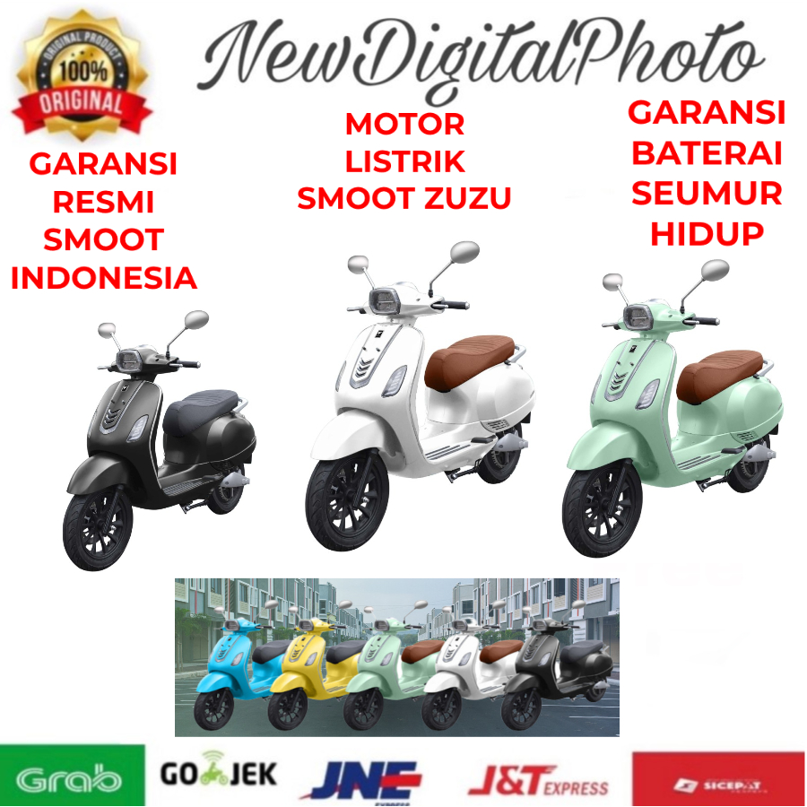 Jual Motor Listrik Smoot Zuzu Swap Garansi Resmi Shopee Indonesia