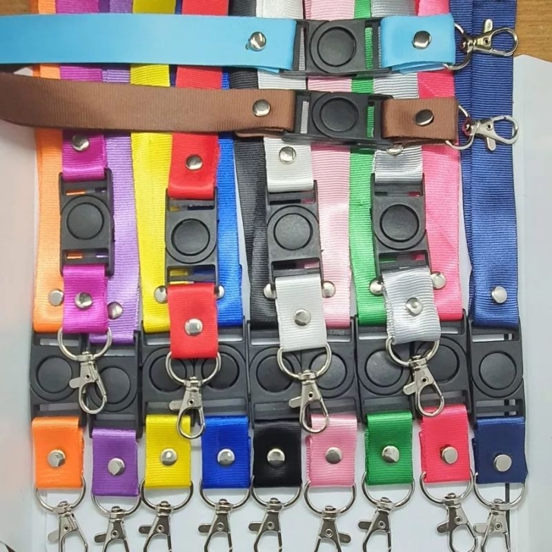 Jual Tali Lanyard Polos Gantungan Id Card Cm Besi Kuat Shopee Indonesia