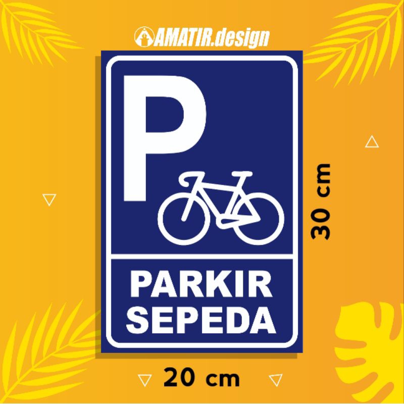 Jual Stiker Parkir Stiker Area Parkir Area Parkir Motor Mobil