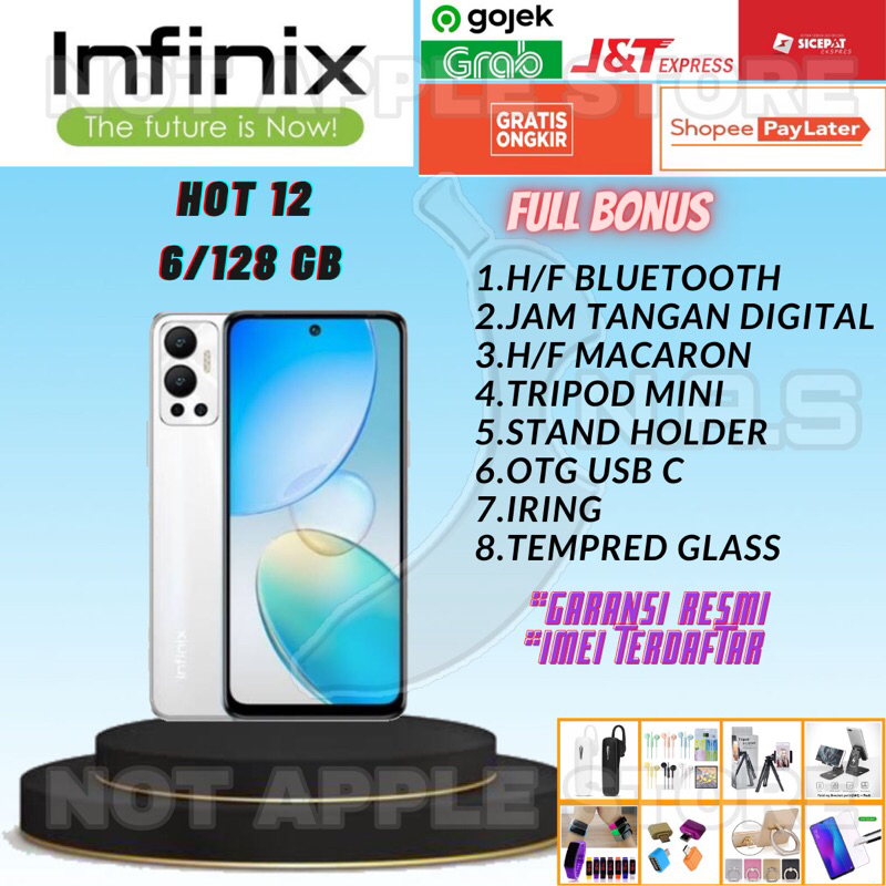 Jual INFINIX HOT 12 RAM 6 128GB NEW BARU GARANSI RESMI Shopee Indonesia