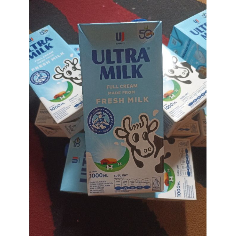 Jual Susu Ultra Milk Uht Full Cream 1L Shopee Indonesia