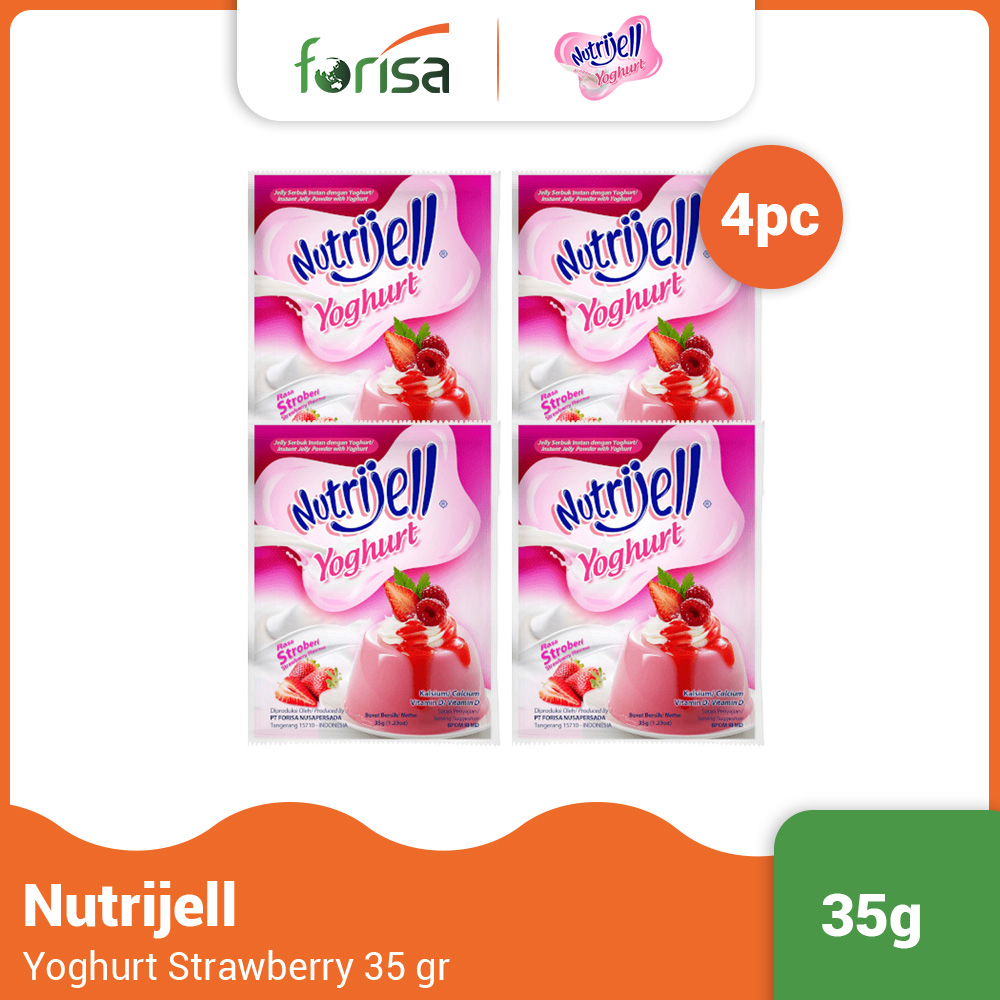 Jual Nutrijell Yoghurt Rasa Strawberry Gr Pcs Shopee Indonesia