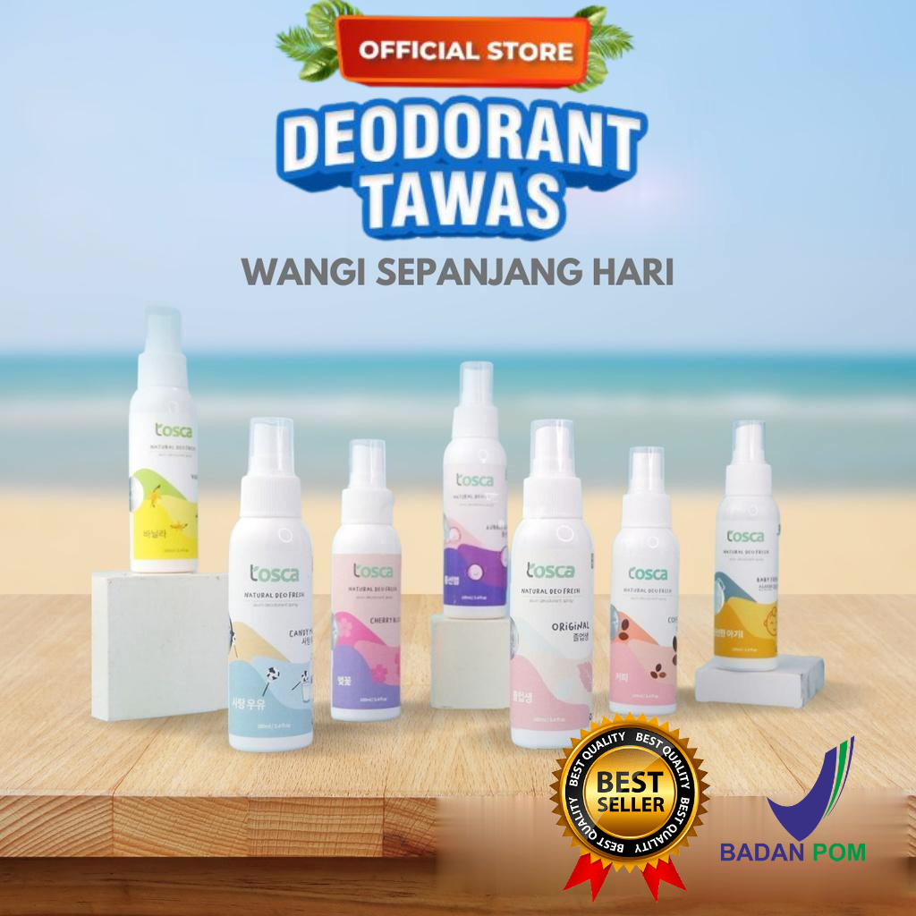 Jual Natural Deodorant Spray Ml Tosca Deodorant Tawas Cair Ampuh