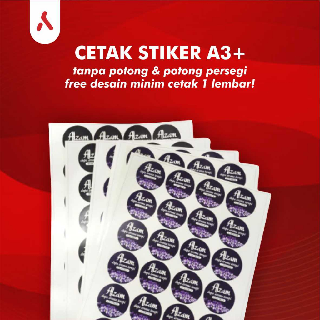 Jual CETAK STIKER LABEL TERMURAH BAHAN BONTAX CAMEL STIKER USAHA