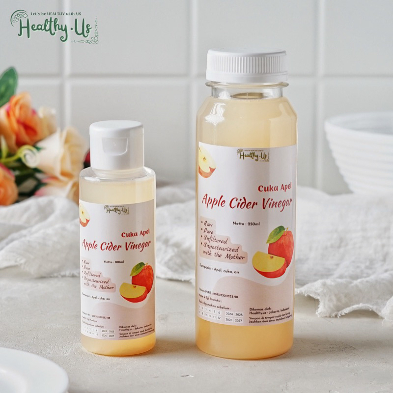 Jual Apple Cider Vinegar With The Mother Cuka Apel Shopee Indonesia