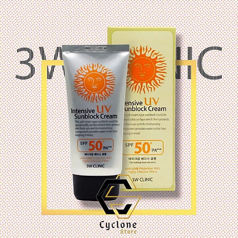 Jual W Clinic Intensive Sunblock Uv Cream Spf Pa Gr Dijamin