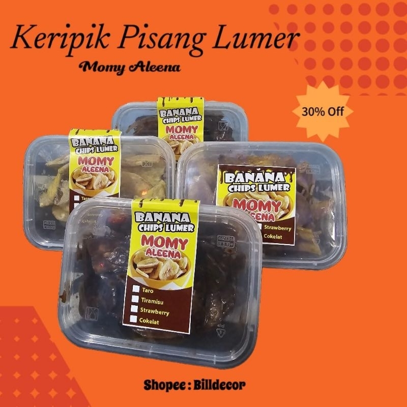 Jual Keripik Pisang Coklat Lumer Banana Chips Mommy Aleena Shopee