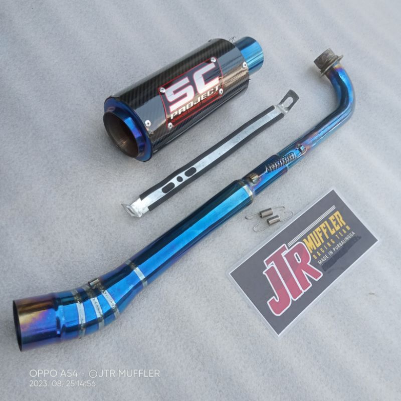 Jual Knalpot SC PROJECT BLUEMOON JUPITER Z Z1 VEGA SUPRA X 125 SUPRA