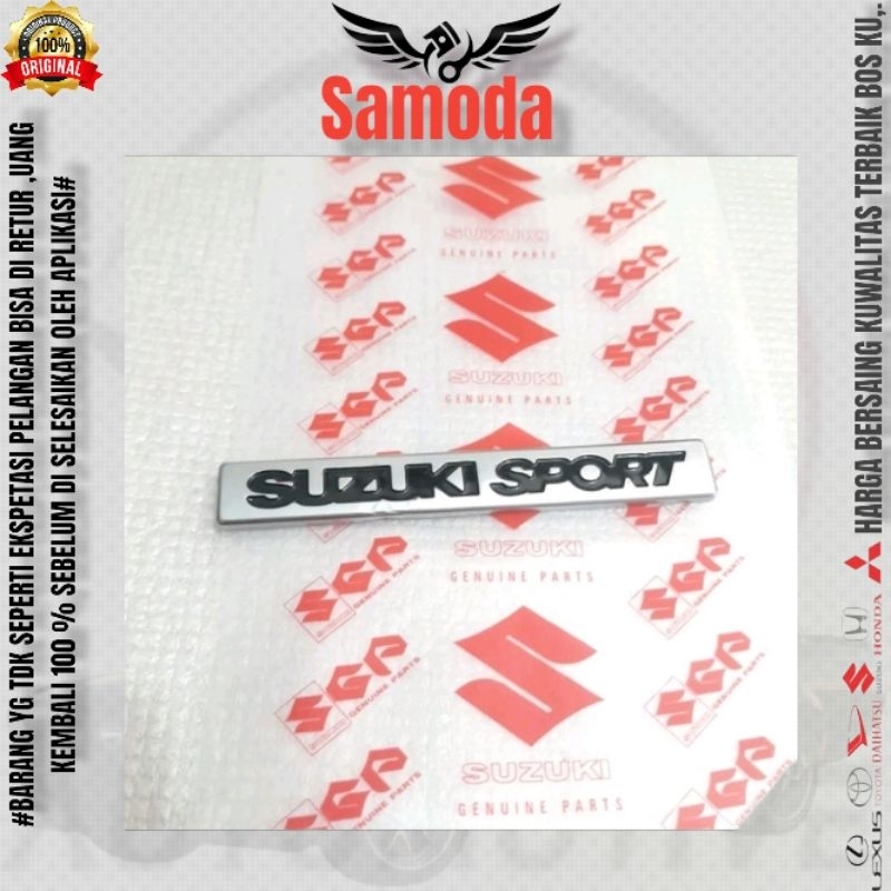 Jual Emblem Suzuki Sport Original Asli Lambang Tulisan Suzuki Sport