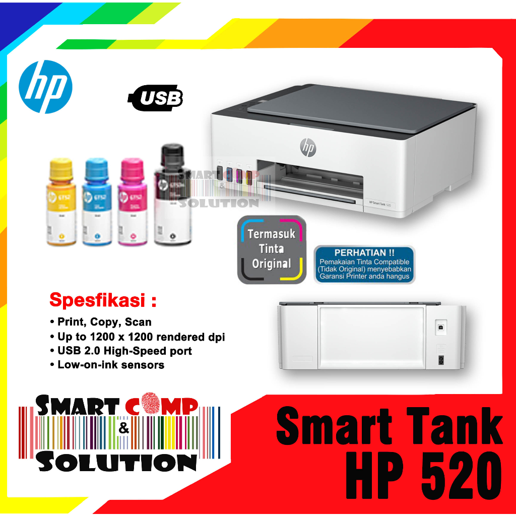 Jual Printer Hp Smart Tank All In One Printer Hp Print Scan