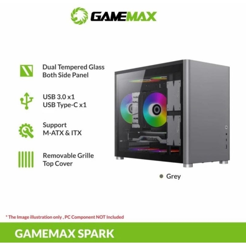 Jual Casing PC GameMax Spark Mini Tower Micro Atx USB 3 0 USB Type