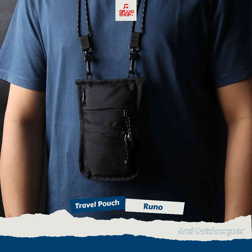 Jual Tas Travel Pouch Tas Selempang Pria Runo Arei Outdoorgear