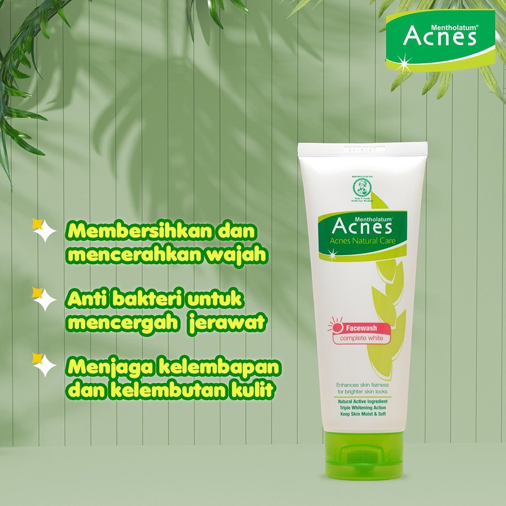 Jual Acnes Facewash Complete White Gr Shopee Indonesia