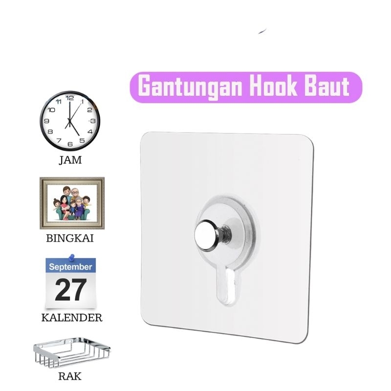 Jual Tempelan Hook Baut Paku Mur Gantungan Hook Ajaib Shopee Indonesia