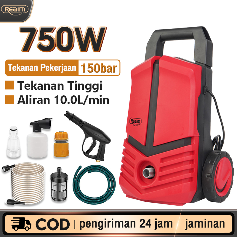 Jual REAIM 750W Mesin Cuci Mobil Dan Motor Mobil Jet Cleaner Alat Cuci