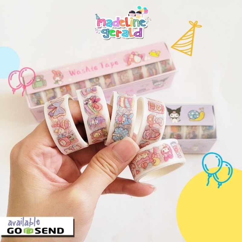 Jual Washi Tape Sanrio Isolasi Kuromi Melody Shopee Indonesia