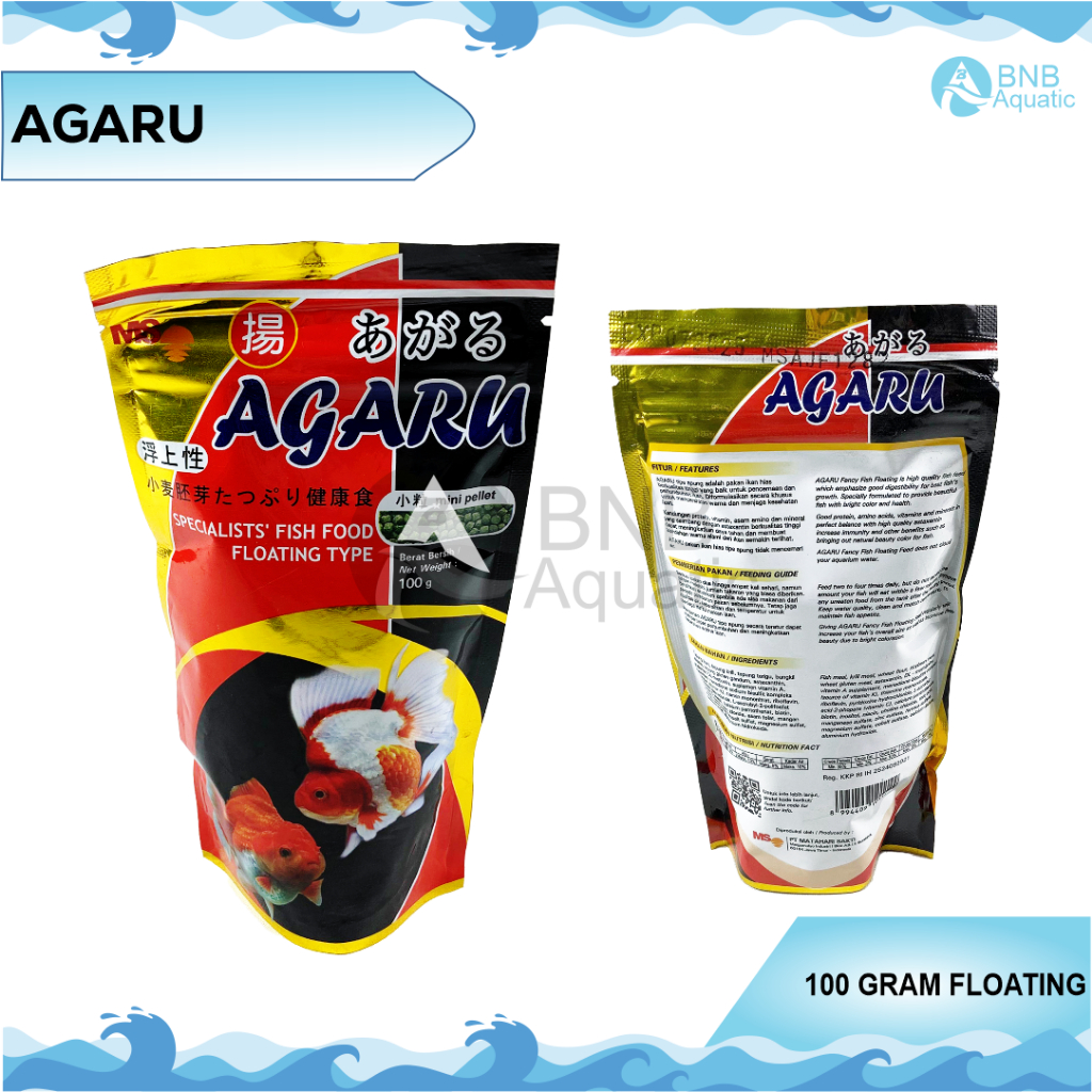 Jual Fish Food Makanan Pakan Ikan Hias Mas Koki Agaru Floating Type