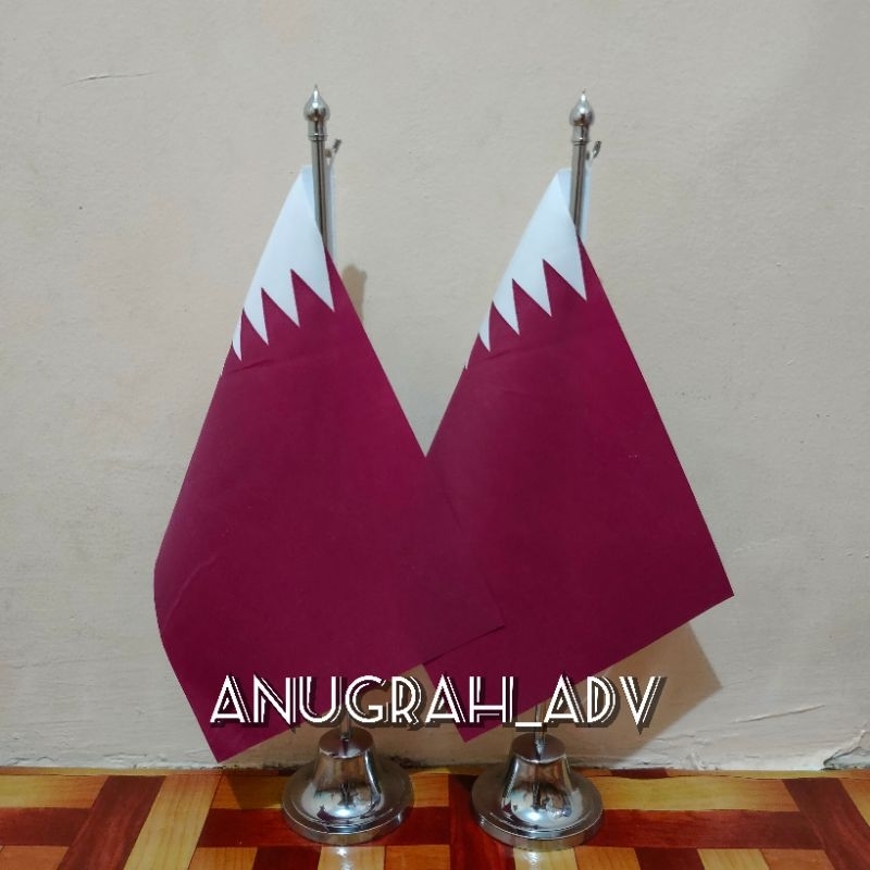 Jual Tiang Stainless Bendera Meja QATAR Shopee Indonesia