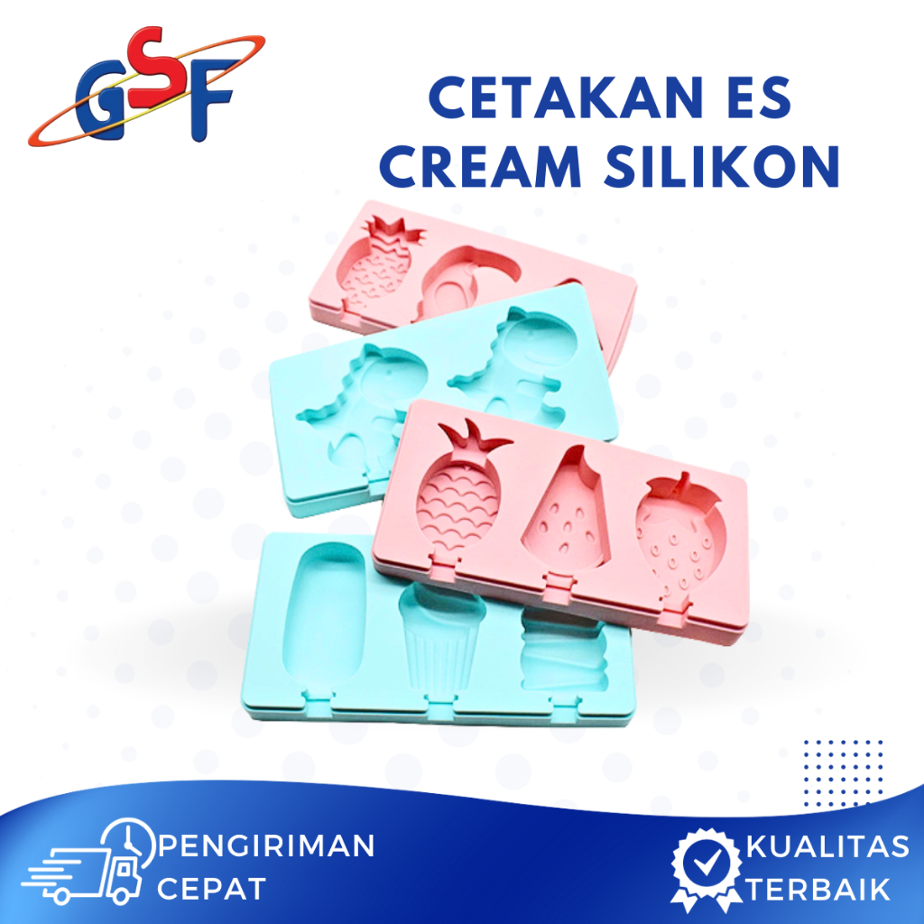 Jual GSF Cetakan Es Krim Silikon Stik Es Krim Cetakan Ice Cream