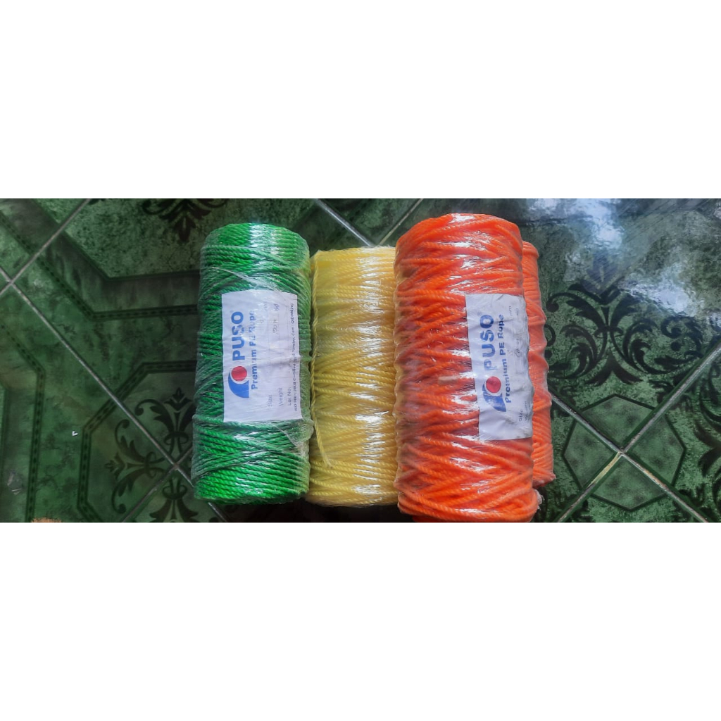 Jual Tali Tambang 3 Mm PUSO Tali Plastik Layangan Tali Pe 3mm Merk