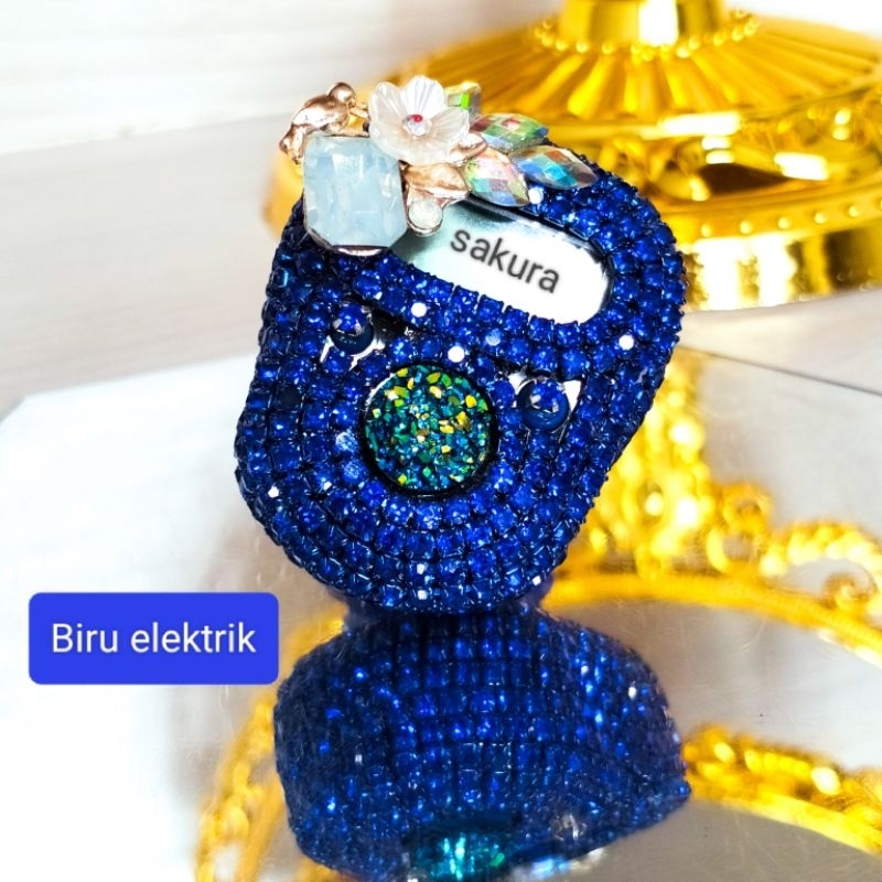 Jual Tasbih Sakura Led Dan Led Alarm Tasbih Digital Swarovski Blue