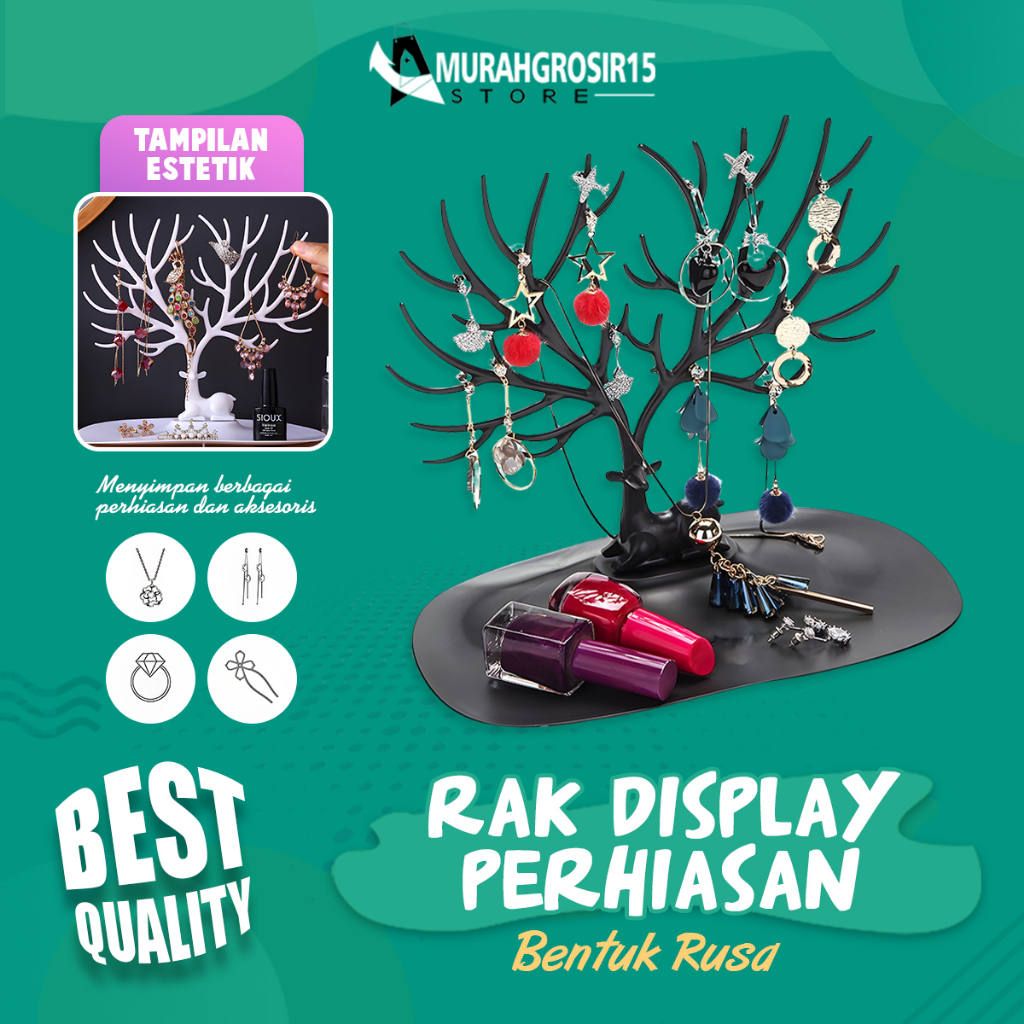 Jual Rak Display Perhiasan Wanita Bentuk Tanduk Rak Organizer Perhiasan