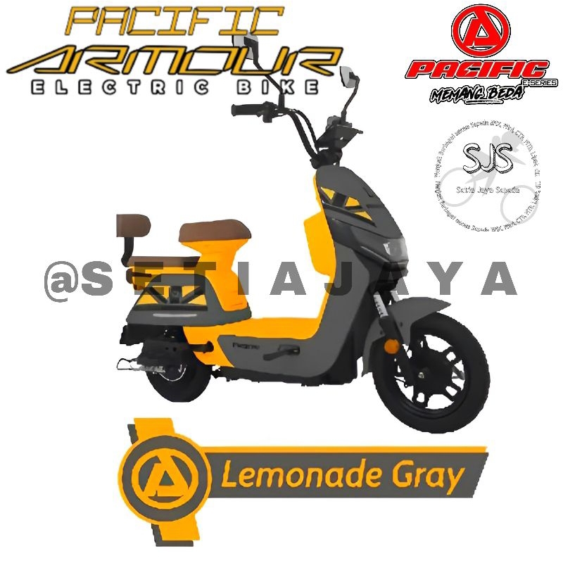 Jual Sepeda Listrik E Bike Pacific Armour V Ah Watt New Design