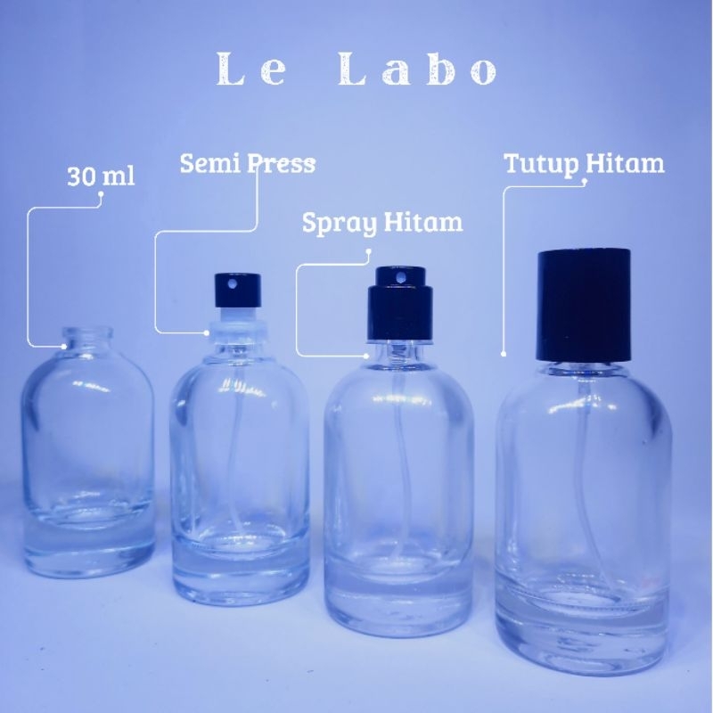 Jual Botol Parfum Le Labo 30 ML Semi Press Spray Ring Tutup Hitam