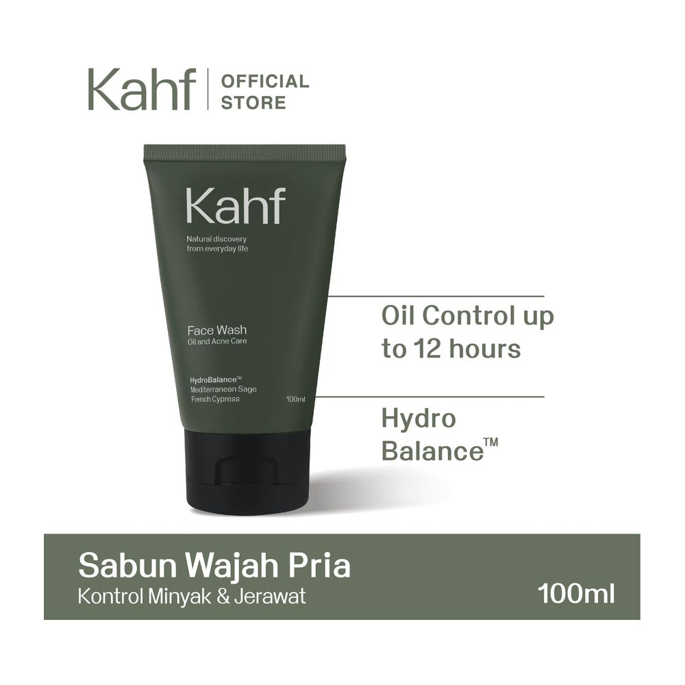 Jual Kahf Oil And Acne Care Face Wash Ml Sabun Wajah Pria