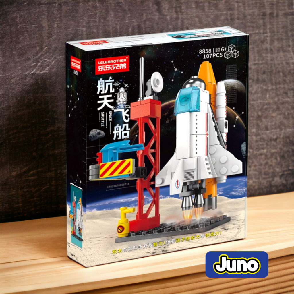 Jual Juno Nano Block Brick Rocket Kotak Pesawat Ulang Alik Peluncuran