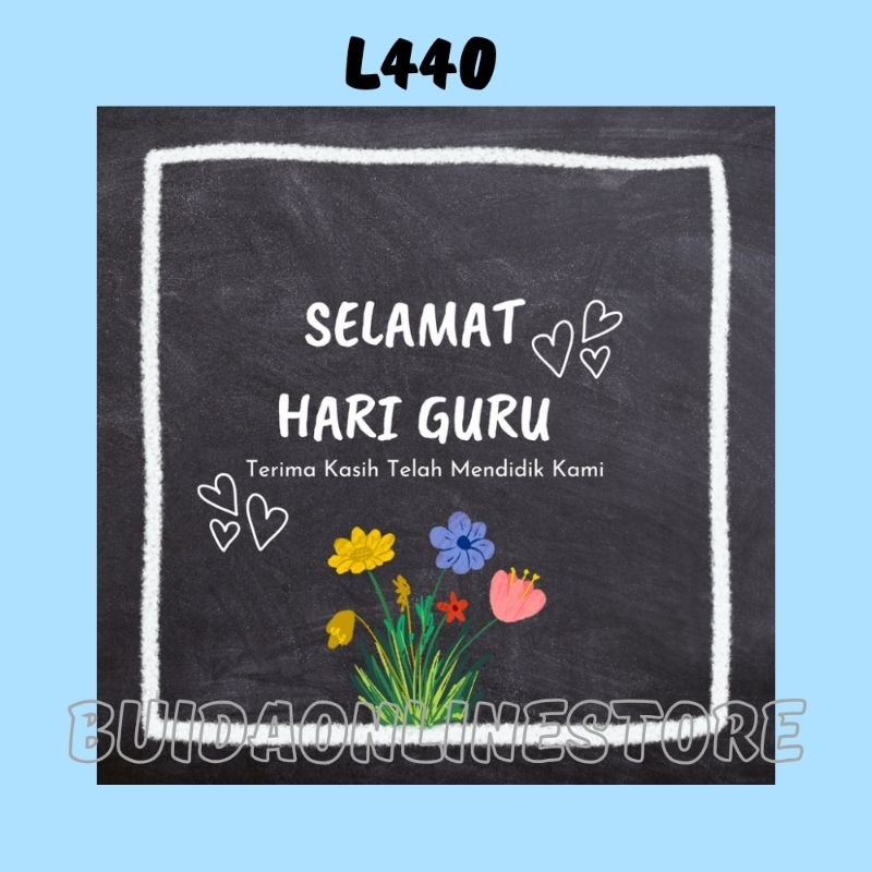 Jual Stiker Selamat Hari Guru Label Sticker Happy Teachers Day Dekorasi