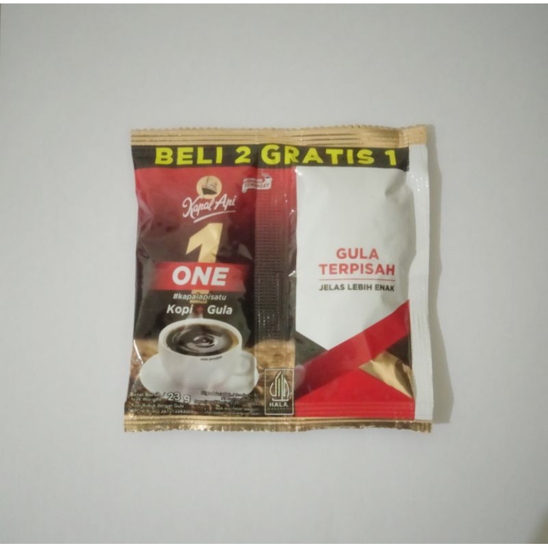 Jual Kopi Kapal Api One Gula Terpisah Per Sachet Beli Gratis