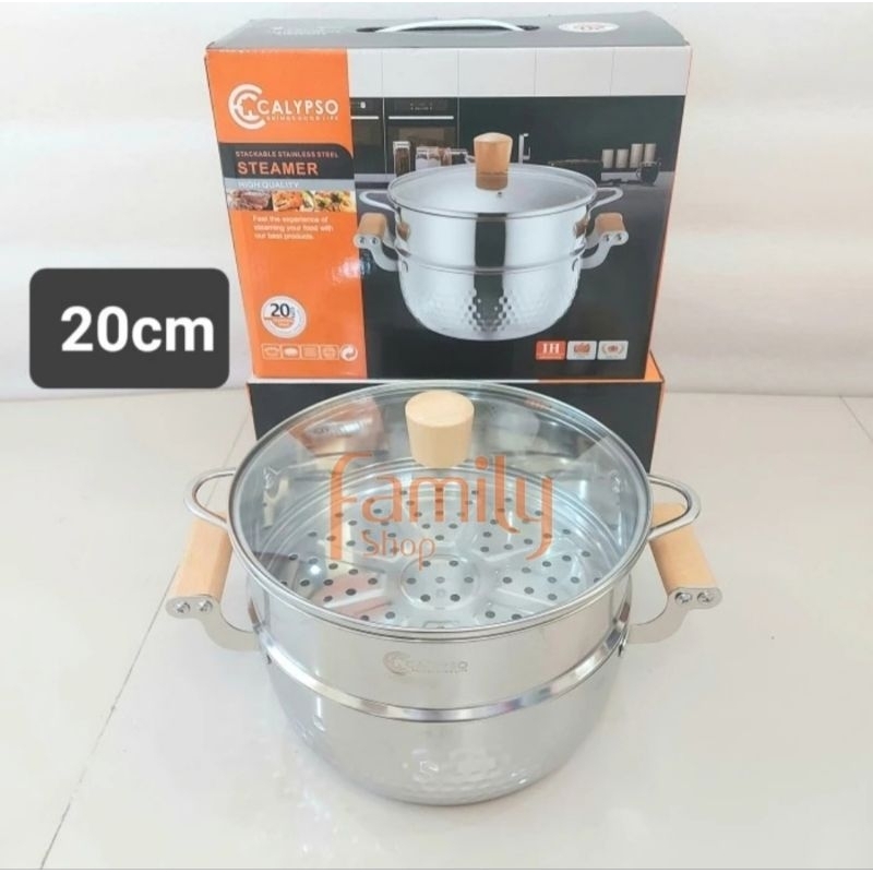 Jual Panci Steamer Multifungsi Stainless Steel Susun Calypso Cm