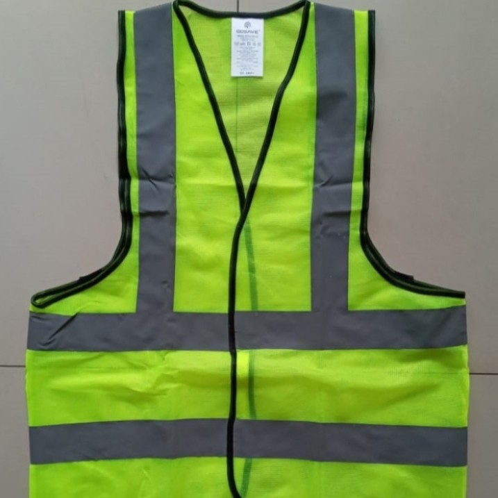 Jual Rompi Safety Polyester Hijau Orange Safety Vest Proyek Line