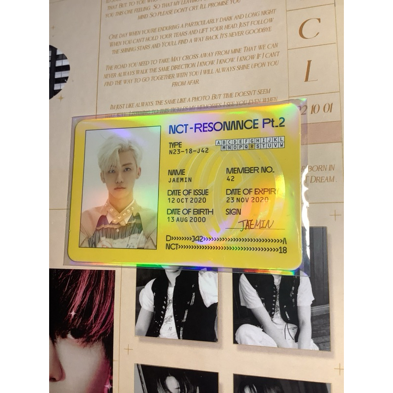 Jual Photocard Pc Nct 2020 Jaemin Nana Resonance Pt Part 2 Departure Id