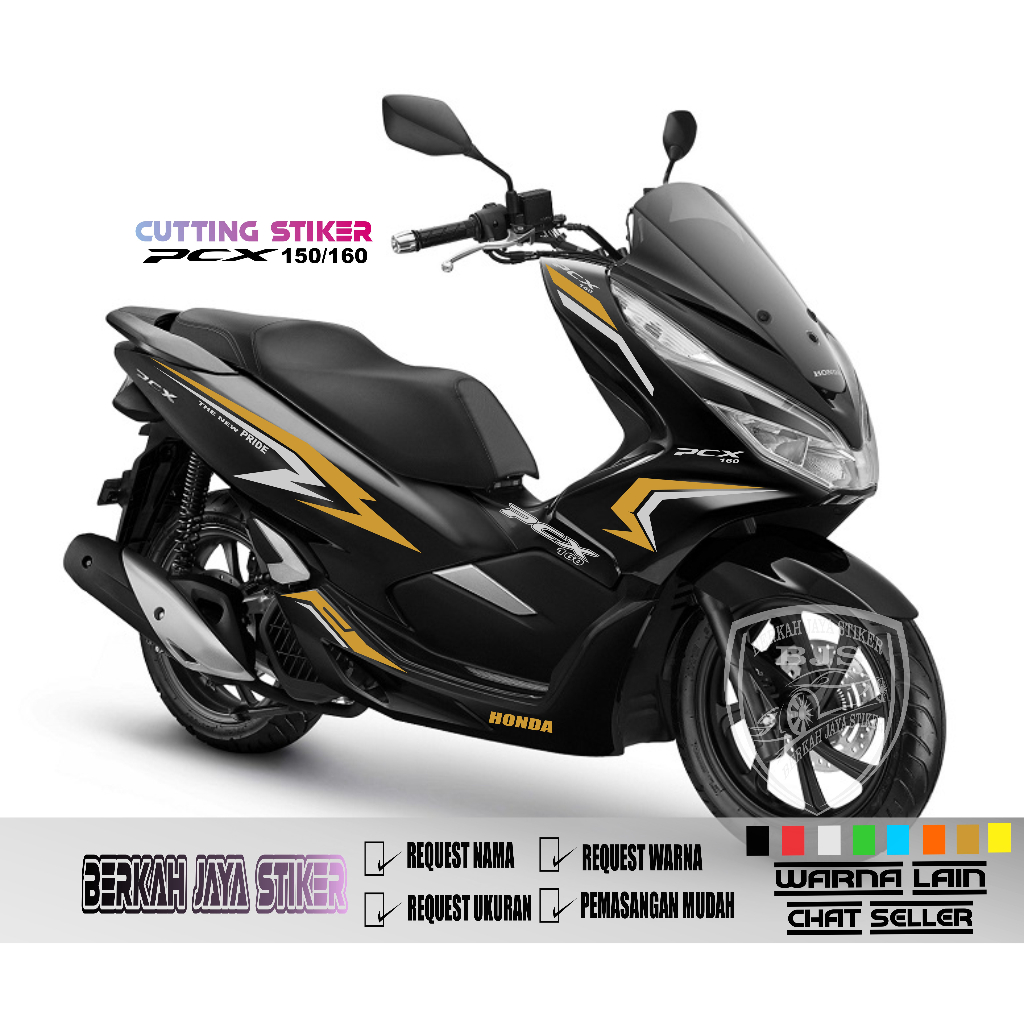 Jual COD Striping Pcx 160 Stiker Cutting List Bodi Honda Pcx 160