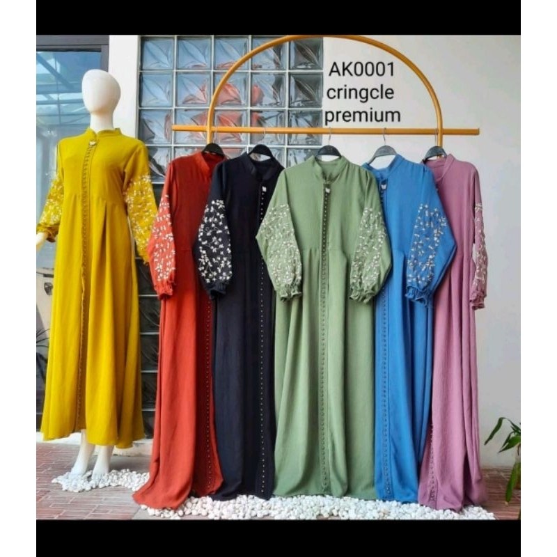 Jual Bidadari Store Miranda Gamis Kondangan Kringkel Airflow Lengan