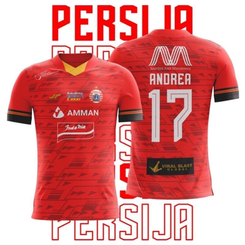 Jual Jersey Persija 2022 2023 Full Printing Gratis Nama Dan Nomor