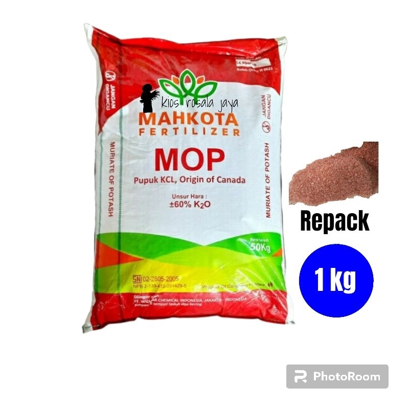 Jual Pupuk Mop Kcl Mahkota Kg Repack Shopee Indonesia