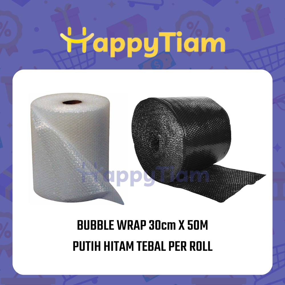 Jual Bubble Wrap Roll Cm X M Hitam Bening Kg Plastik Gelembung