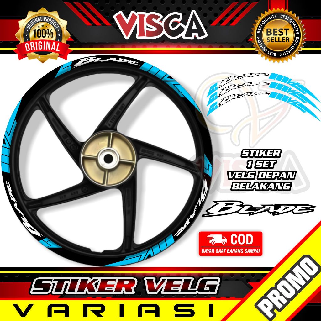 Jual Stiker Velg List Velg Motor Stiker Velg Blade Motif Abstrack