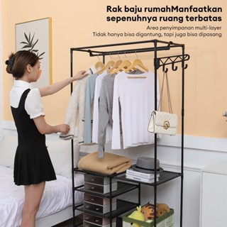 Jual Lemari Pakaian Portable Lemari Baju Jumbo Rak Gantungan Baju Besi