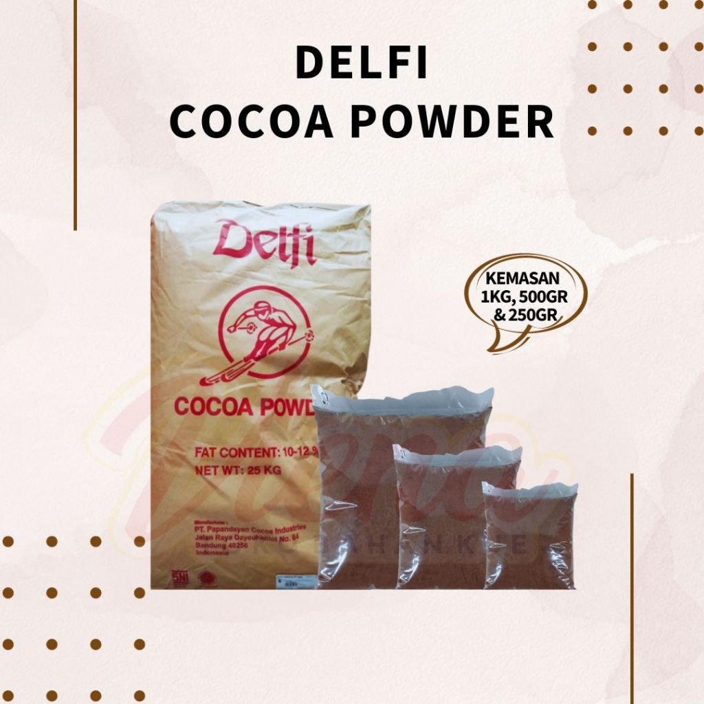 Jual Delfi Cocoa Powder Coklat Bubuk Repack Kg Shopee Indonesia