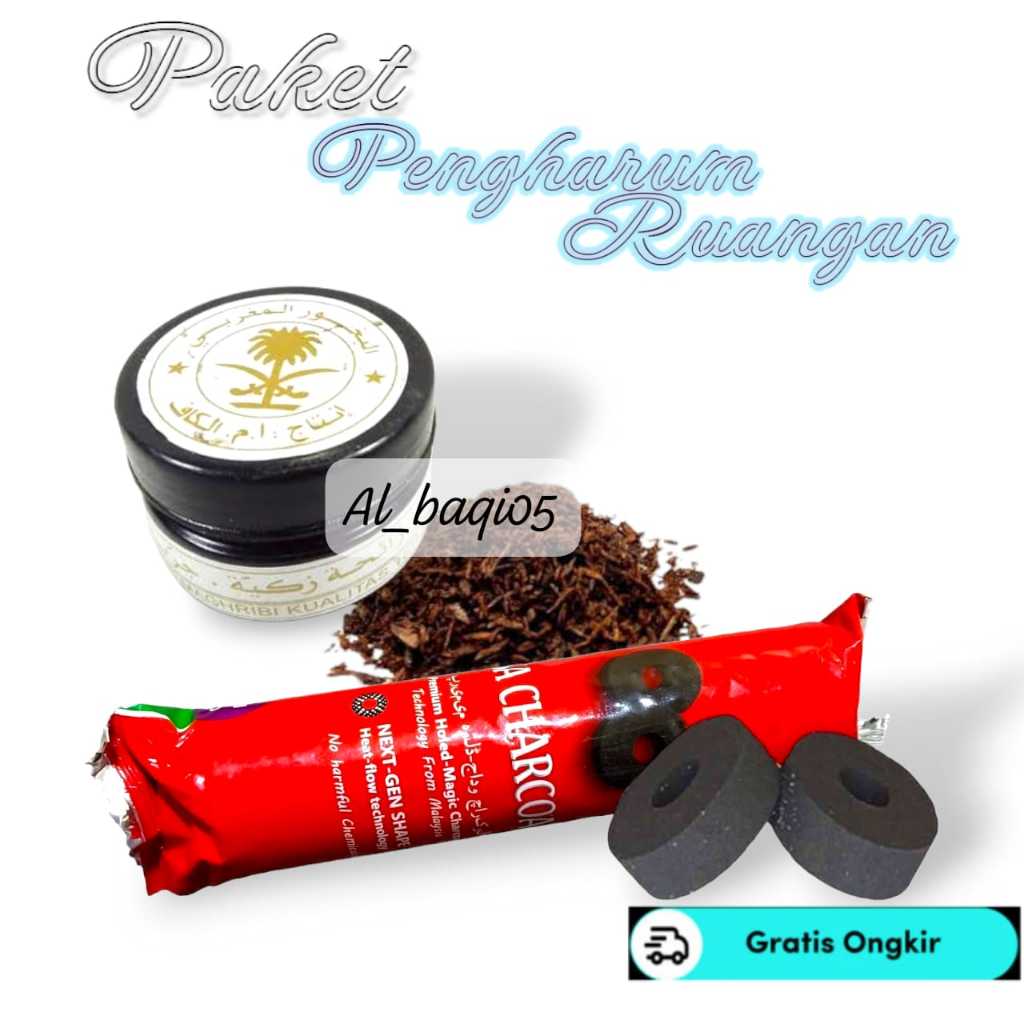 Jual Bukhur Maghribi Alkaff Plus Arang Magic Dupa Wangi Aromaterapi