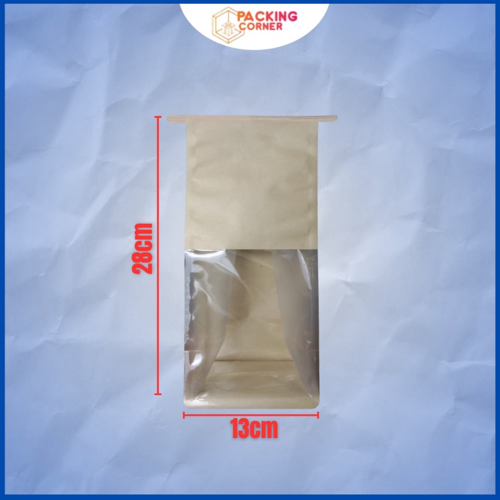 Jual Kantong Kertas Plastik Roti Tawar Putih Coklat Paper Bag Kraft